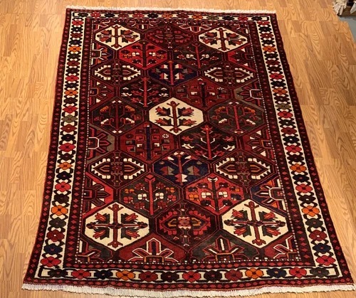 6.8 x 10.3 Vintage Hand Knotted 100% Wool Vegetable Dye Area Rug