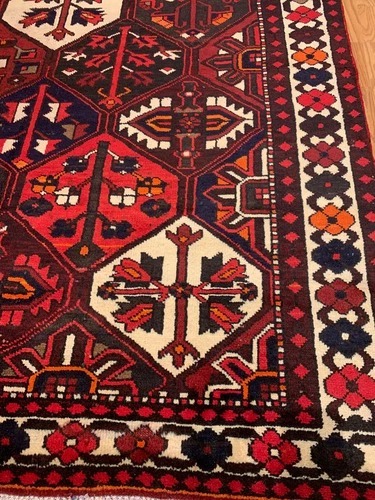 6.8 x 10.3 Vintage Hand Knotted 100% Wool Vegetable Dye Area Rug