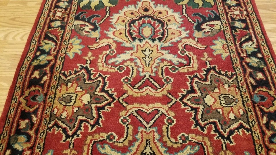 3 x 5 Indo Sultanabad Hand Knotted Wool Rug