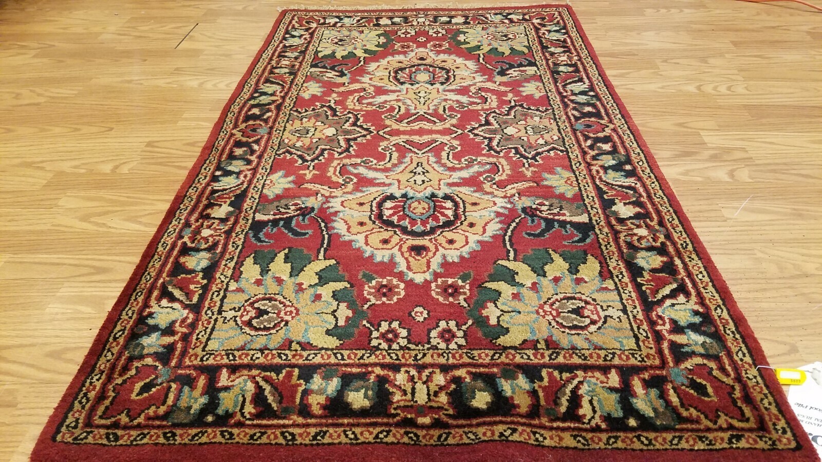 3 x 5 Indo Sultanabad Hand Knotted Wool Rug
