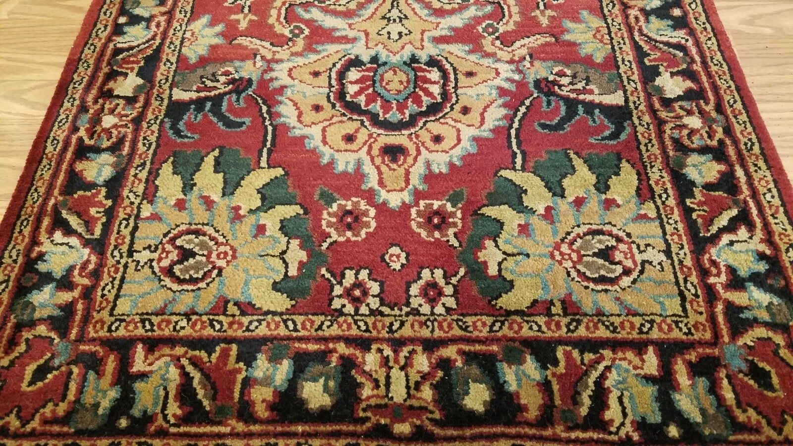 3 x 5 Indo Sultanabad Hand Knotted Wool Rug