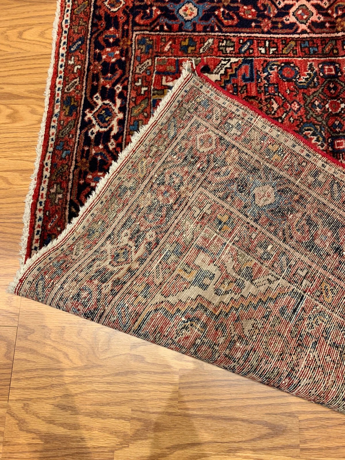 4.7 X 6.7 Vintage Tribal Coral Rose Hand Knotted 100% Wool Vegetable Dye Rug