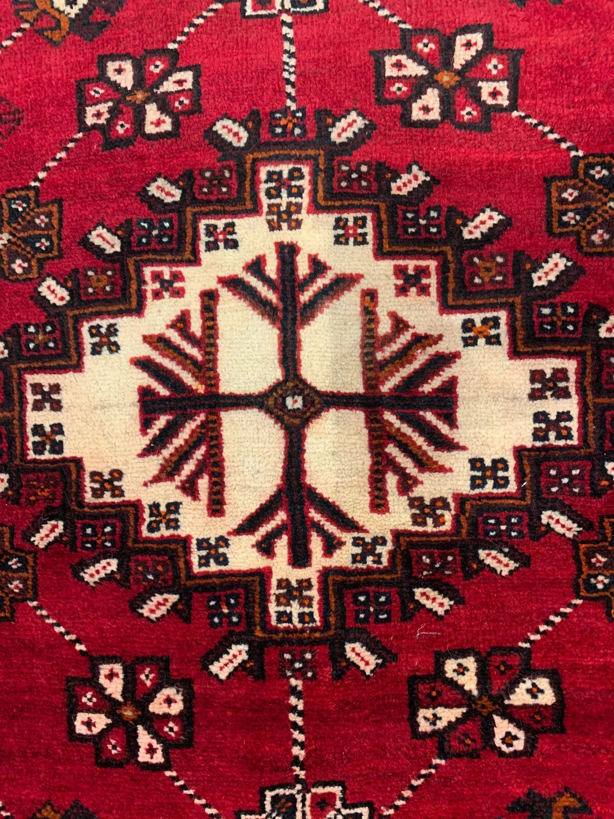 5.3 X 8.3 Vintage Tribal Navy Hand Knotted 100% Wool Vegetable Dye Rug