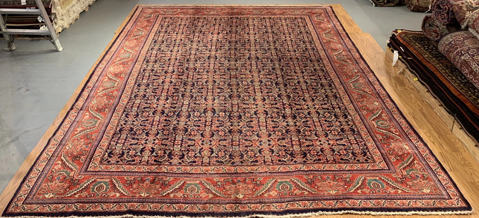 10 x 12 Semi Antique Fine  Hand Knotted 100% Wool Rug EB235965886945 Montaage