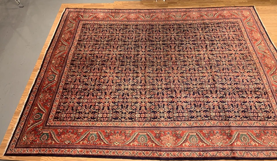 10 x 12 Persian Semi Antique Fine Hand Knotted 100% Wool Rug