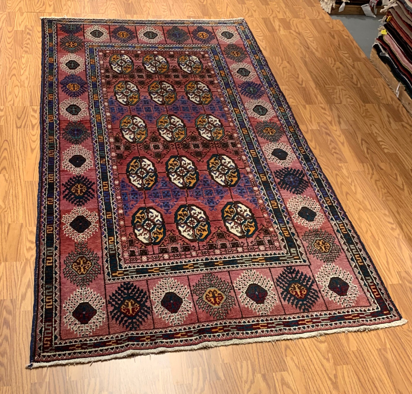 5.2 x 9.6 Vintage Hand Knotted 100% Wool Vegetable Dye Area Rug