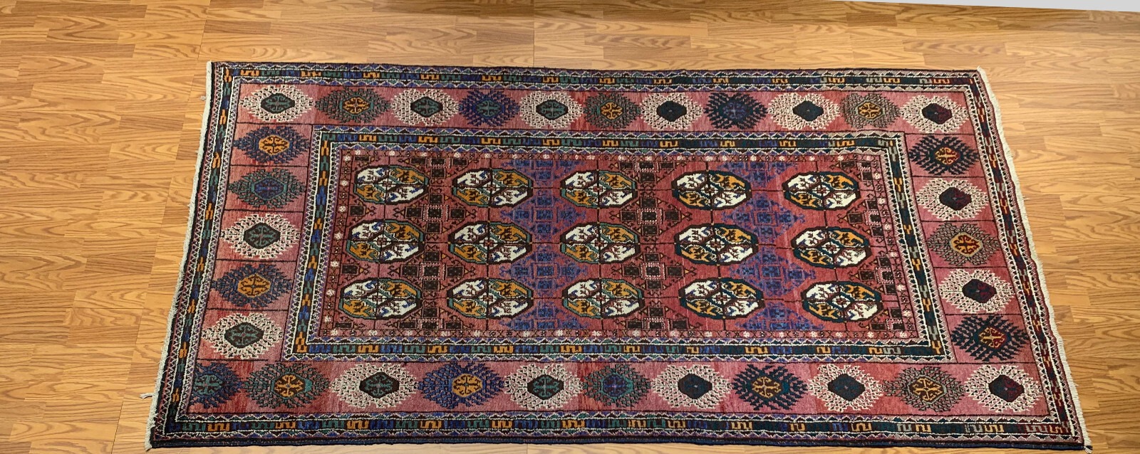 5.2 x 9.6 Vintage Hand Knotted 100% Wool Vegetable Dye Area Rug