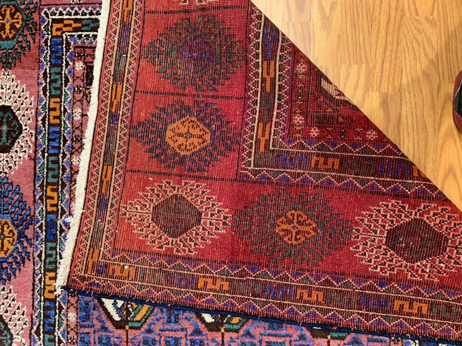 5.2 x 9.6 Vintage Hand Knotted 100% Wool Vegetable Dye Area Rug