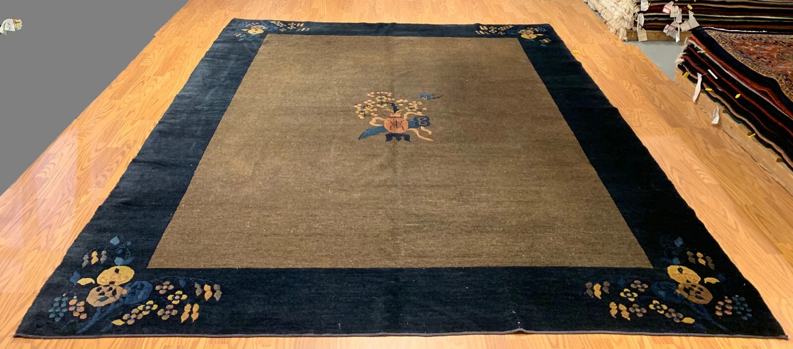 8 x 10 Antique Art Deco Hand Knotted 100% Wool Area Rug EB334900512414 Montaage