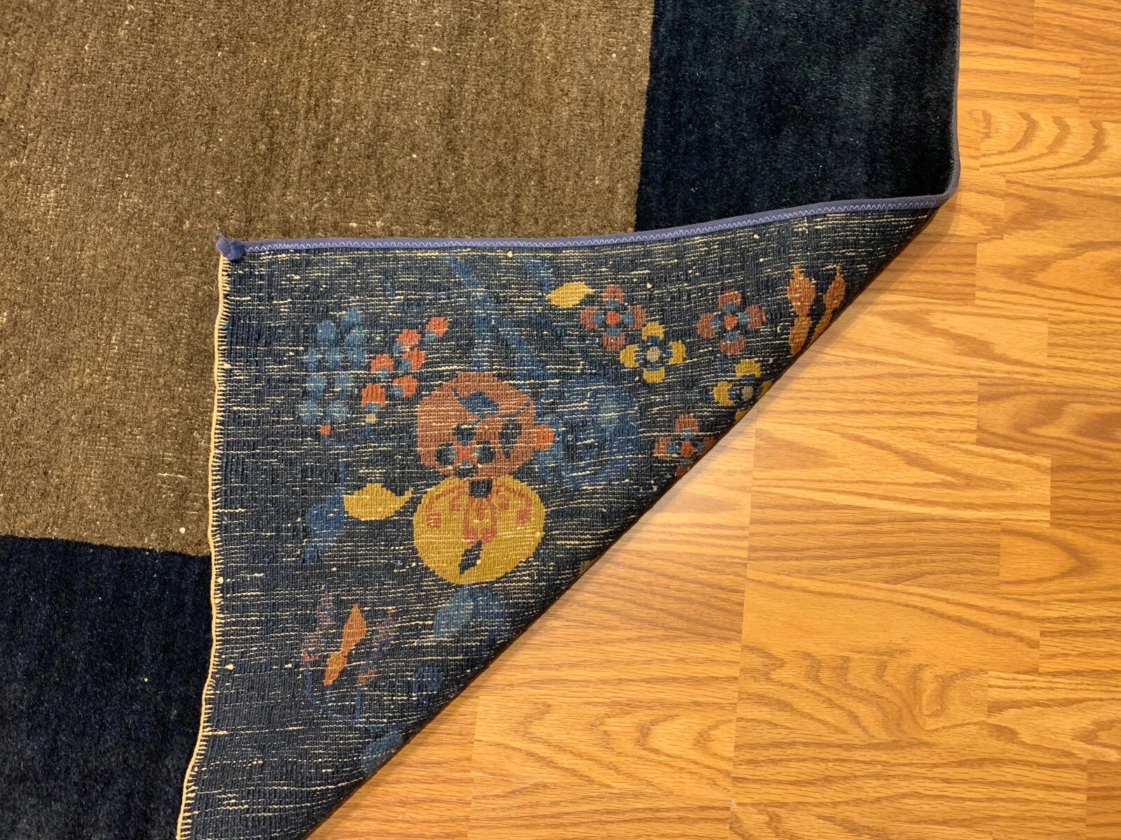 8 x 10 Antique Art Deco Hand Knotted 100% Wool Area Rug