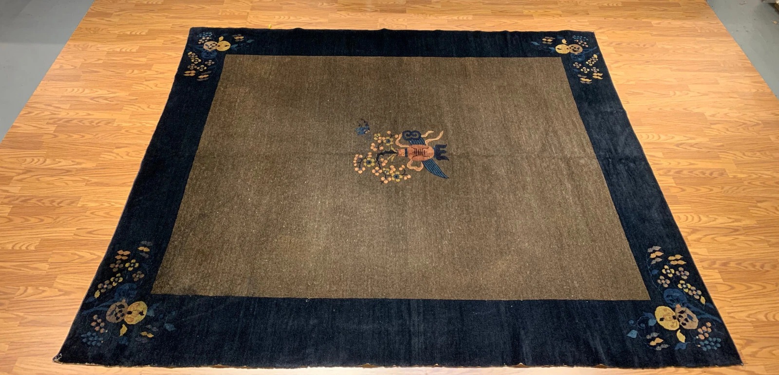 8 x 10 Antique Art Deco Hand Knotted 100% Wool Area Rug