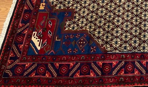 7.2 x 9.8 Vintage Hand Knotted 100% Wool Vegetable Dye Area Rug