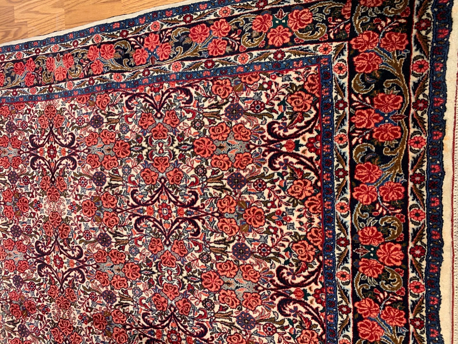 7.3 x 10.4 Vintage Hand Knotted 100% Wool Vegetable Dye Area Rug