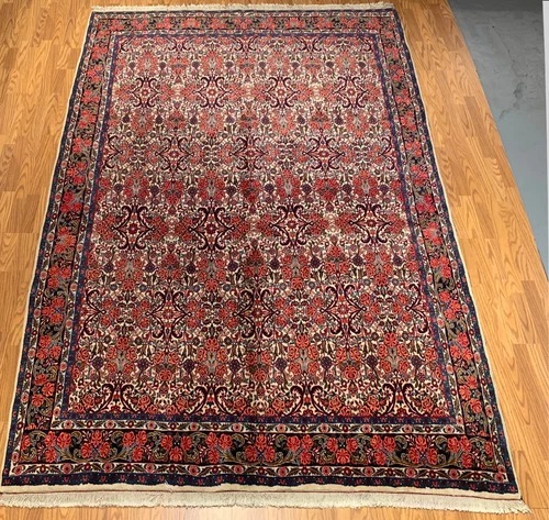 7.3 x 10.4 Vintage Hand Knotted 100% Wool Vegetable Dye Area Rug