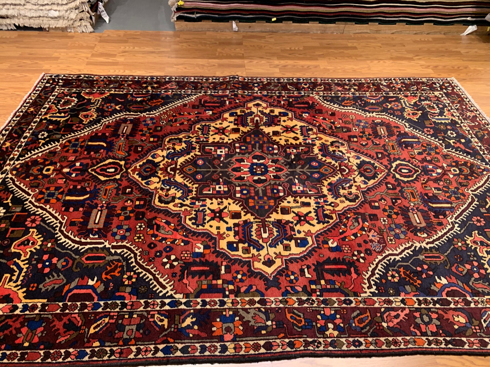 6.10 x 10.2 Vintage Hand Knotted 100% Wool Vegetable Dye Area Rug