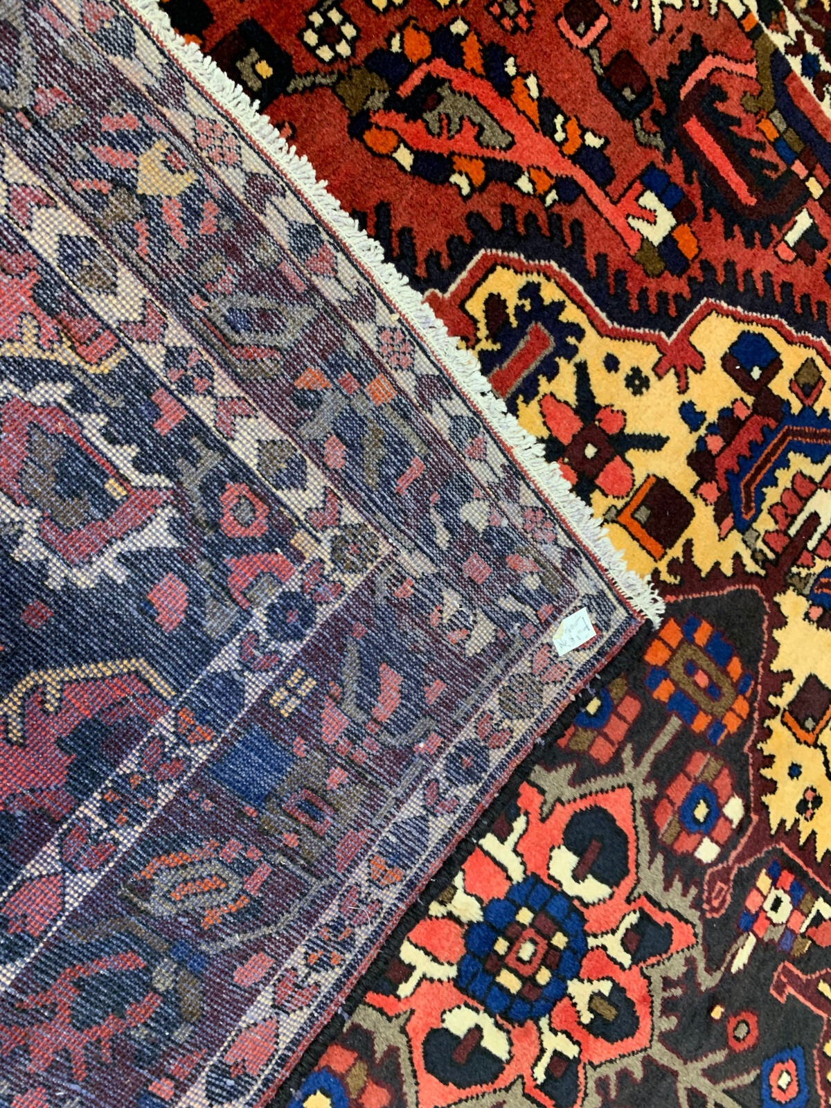 6.10 x 10.2 Vintage Hand Knotted 100% Wool Vegetable Dye Area Rug