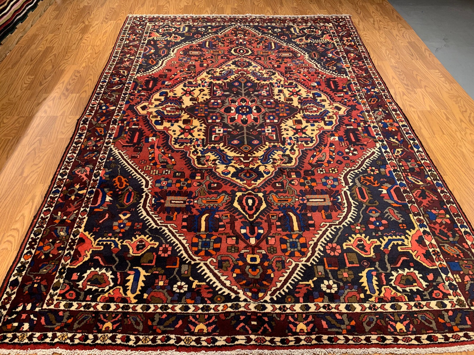 6.10 x 10.2 Vintage Hand Knotted 100% Wool Vegetable Dye Area Rug EB235017457618 Montaage