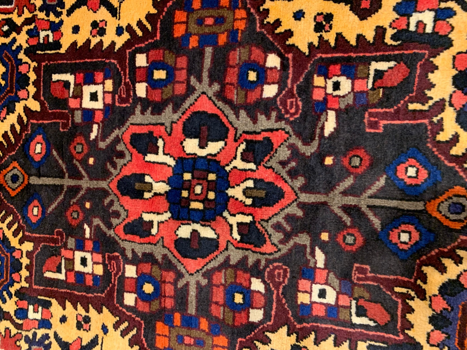 6.10 x 10.2 Vintage Hand Knotted 100% Wool Vegetable Dye Area Rug