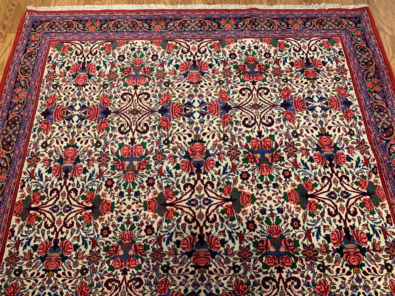 7 x 10.2 Vintage Hand Knotted 100% Wool Vegetable Dye Area Rug