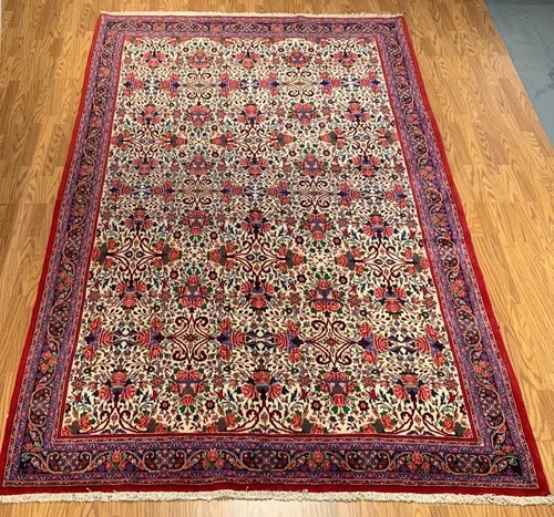7 x 10.2 Vintage Hand Knotted 100% Wool Vegetable Dye Area Rug