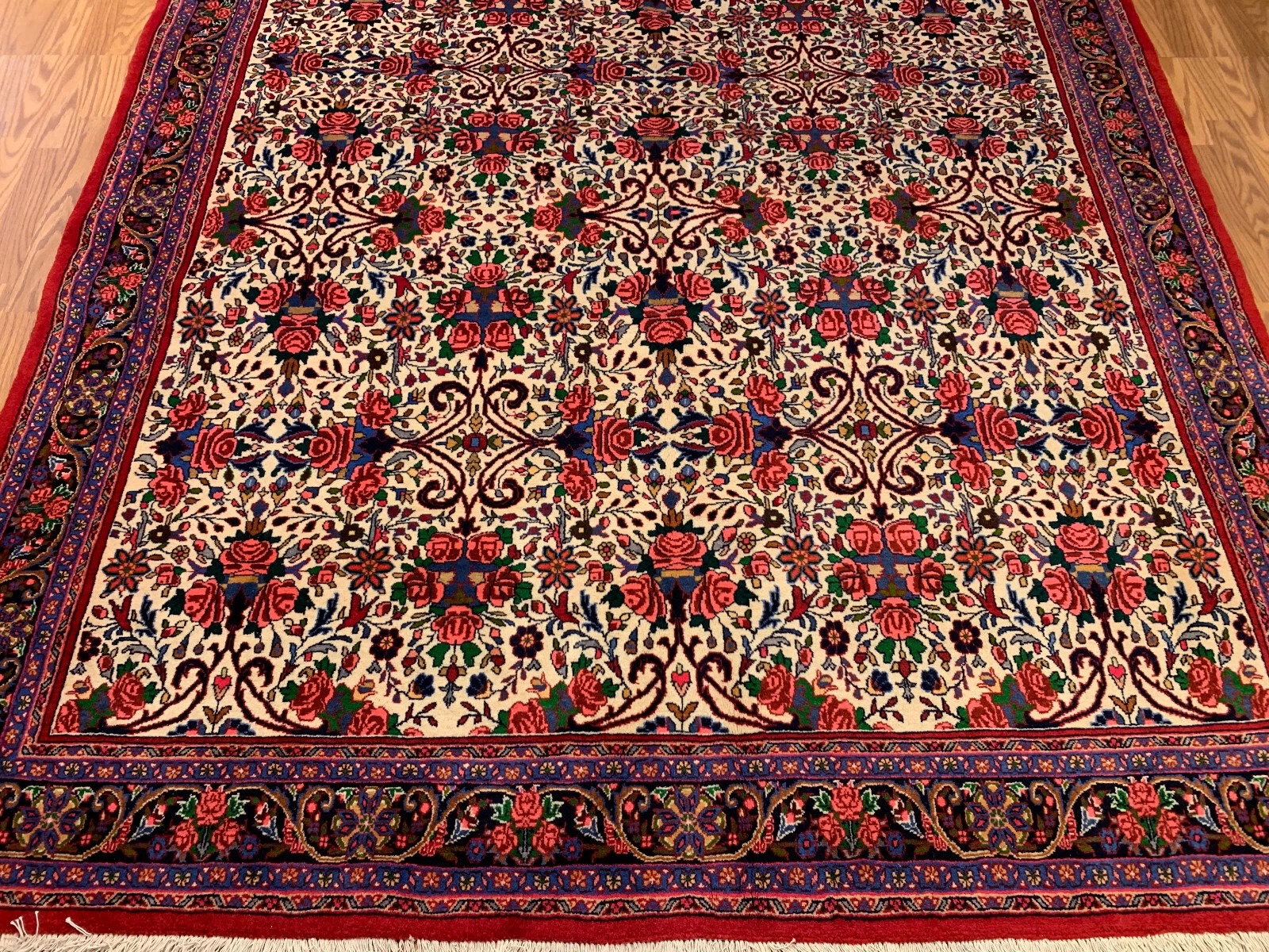 7 x 10.2 Vintage Hand Knotted 100% Wool Vegetable Dye Area Rug