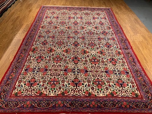 7 x 10.2 Vintage Hand Knotted 100% Wool Vegetable Dye Area Rug