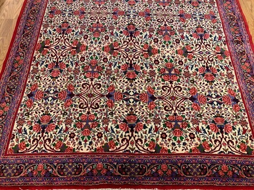 7 x 10.2 Vintage Hand Knotted 100% Wool Vegetable Dye Area Rug