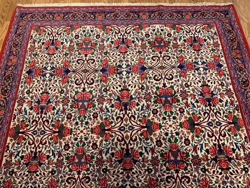 7 x 10.2 Vintage Hand Knotted 100% Wool Vegetable Dye Area Rug