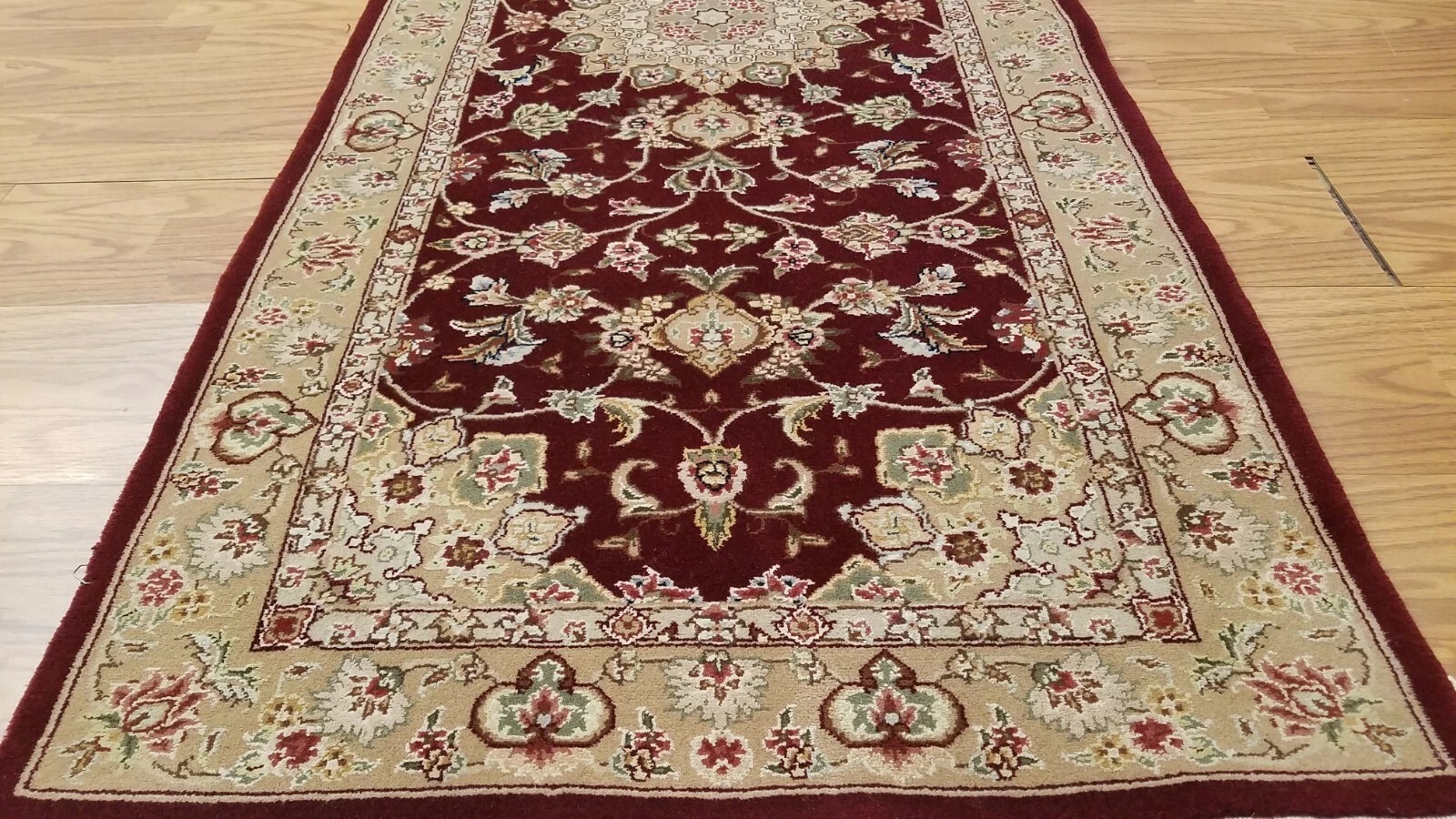 2.6 x 12 Beautiful High Quality Handmade Soft Wool & Silk Oriental Runner