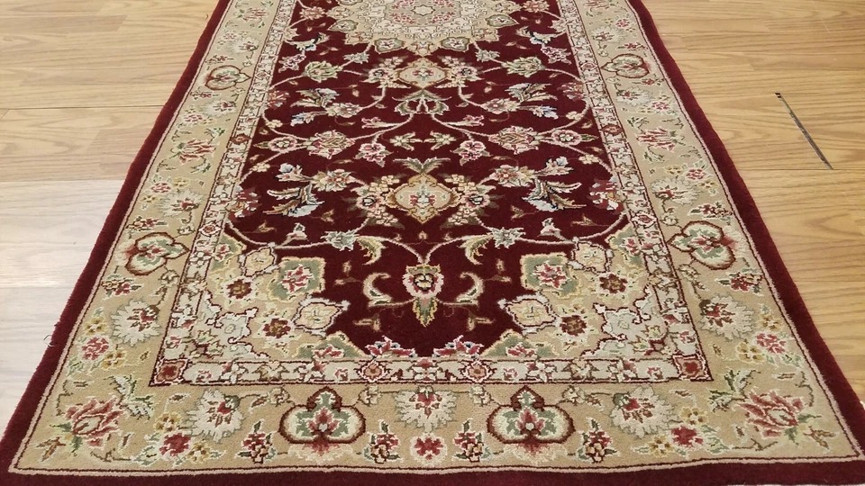 2.6 x 12 Beautiful High Quality Handmade Soft Wool & Silk Oriental Runner