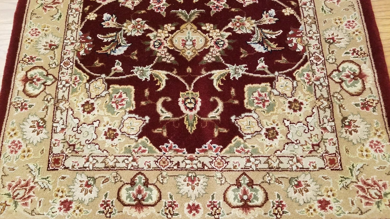2.6 x 12 Beautiful High Quality Handmade Soft Wool & Silk Oriental Runner