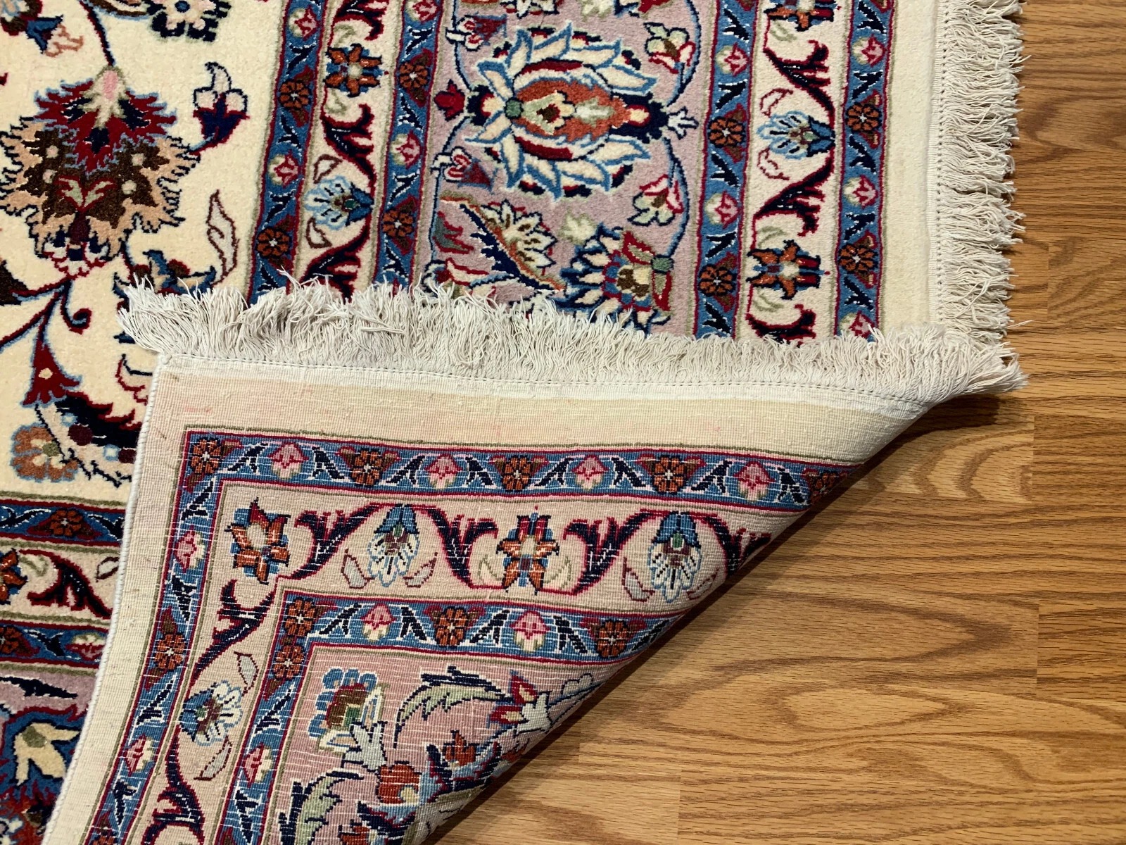8 x 11.7 ft Semi Antique Hand Knotted Wool & Silk Area Rug