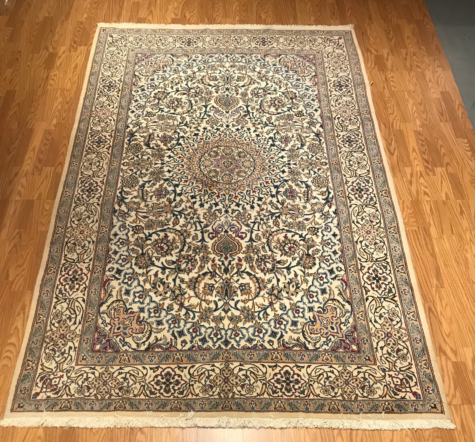 6.7 x 9.10 Vintage 100% Wool Hand Knotted Area Rug