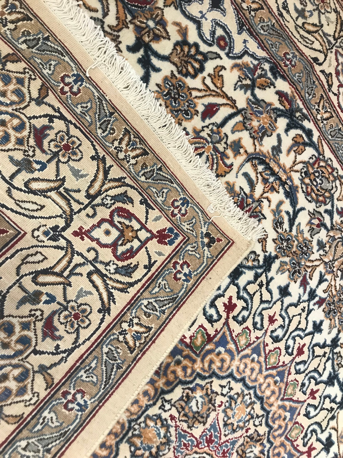 6.7 x 9.10 Vintage 100% Wool Hand Knotted Area Rug