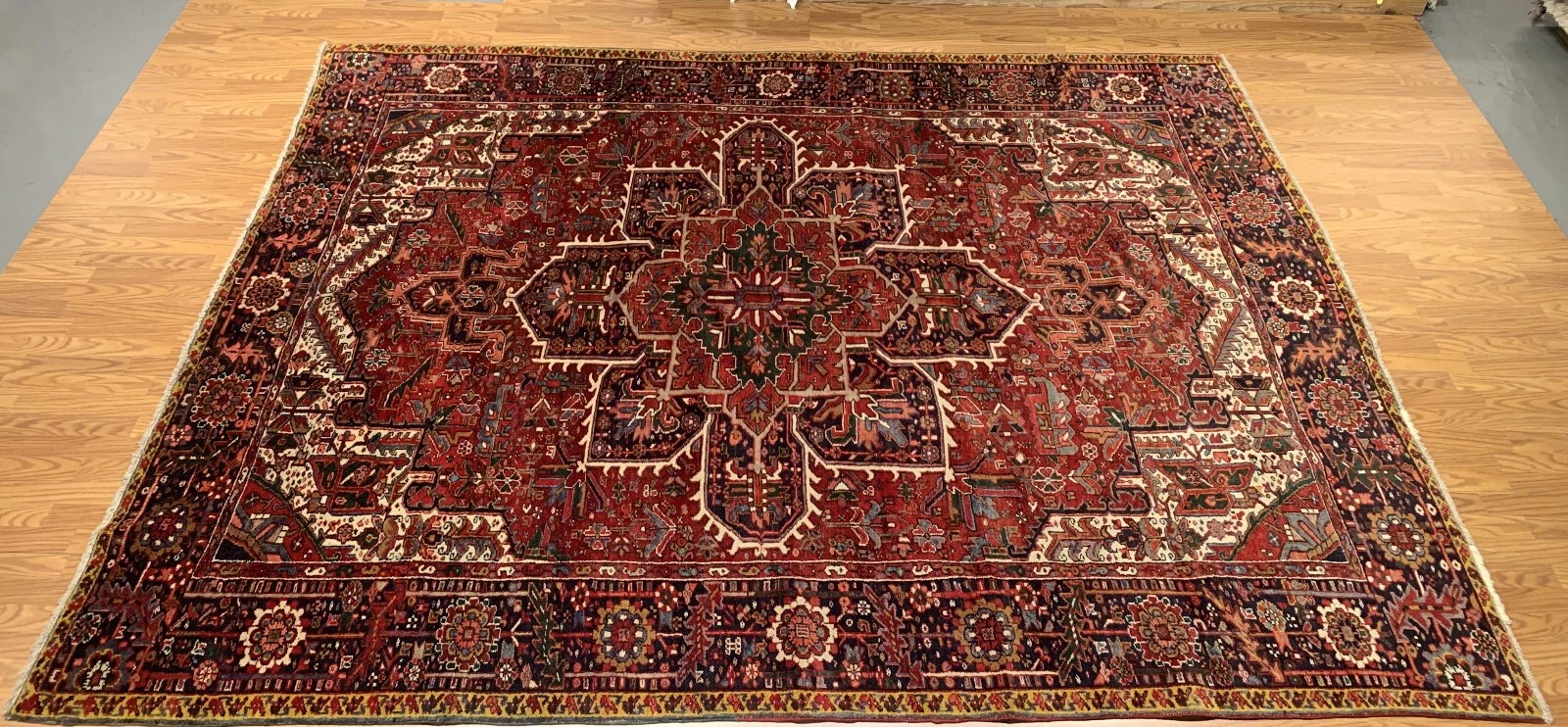 8 x 11 Antique Fine Hand Knotted 100% Wool Rug