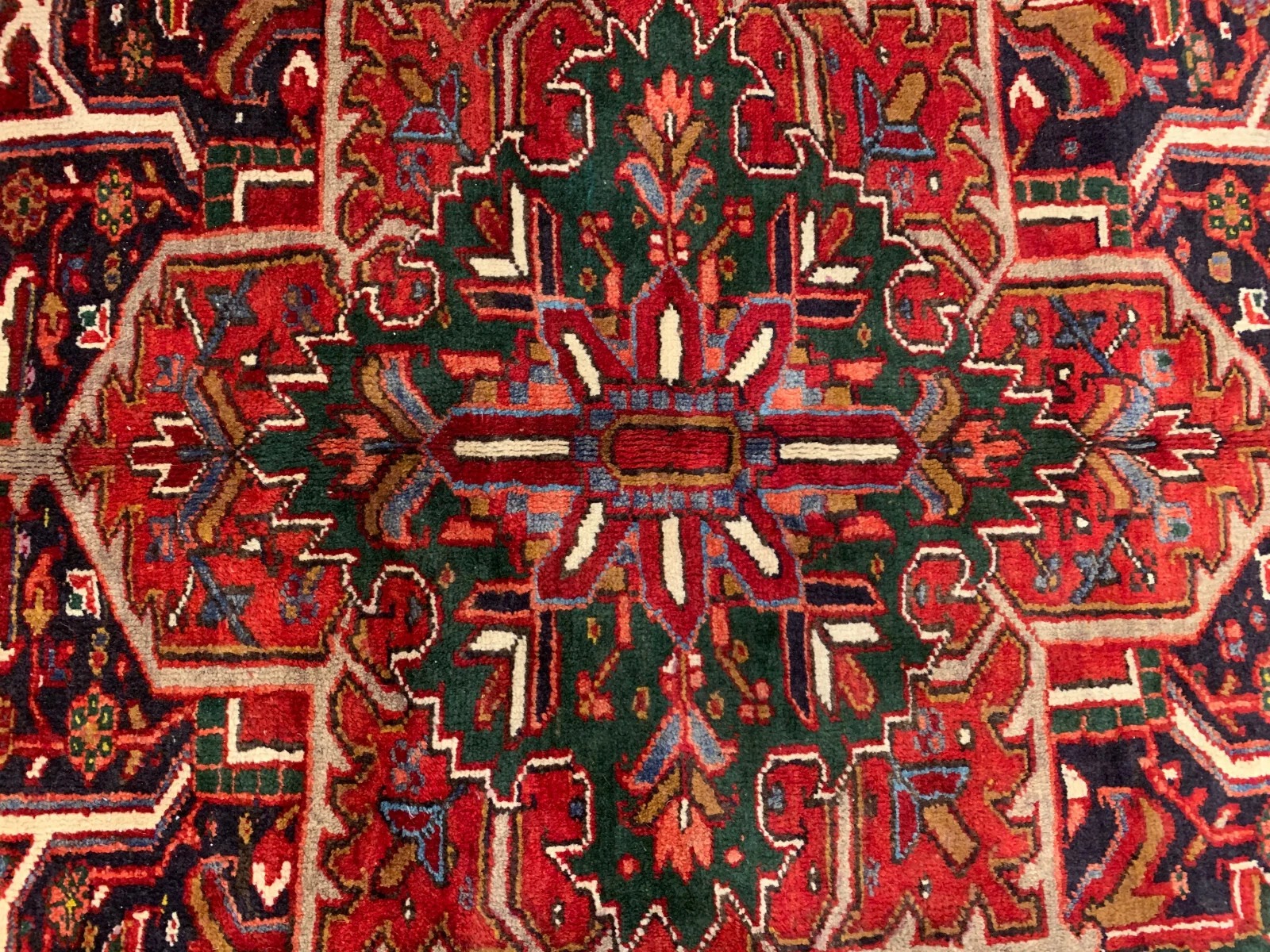 8 x 11 Antique Fine Hand Knotted 100% Wool Rug