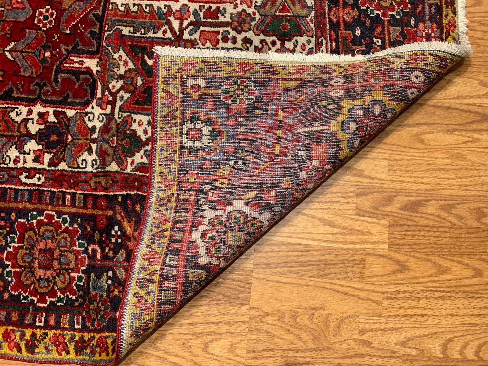 8 x 11 Antique Fine Hand Knotted 100% Wool Rug