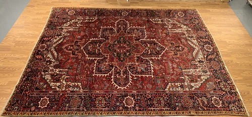 8 x 11 Antique Fine Hand Knotted 100% Wool Rug