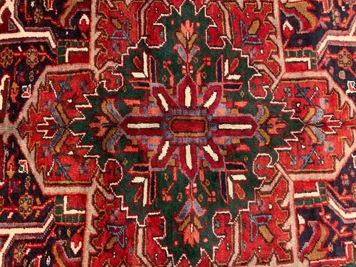 8 x 11 Antique Fine Hand Knotted 100% Wool Rug
