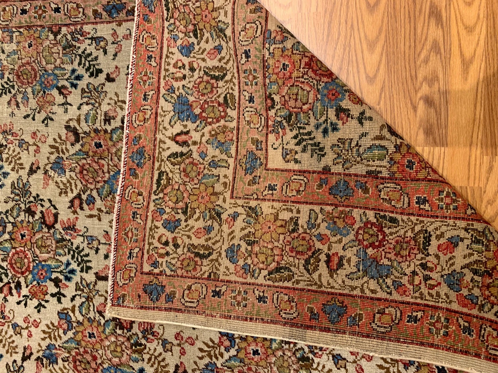 7 x 10 Vintage Hand Knotted 100% Wool Vegetable Dye Area Rug