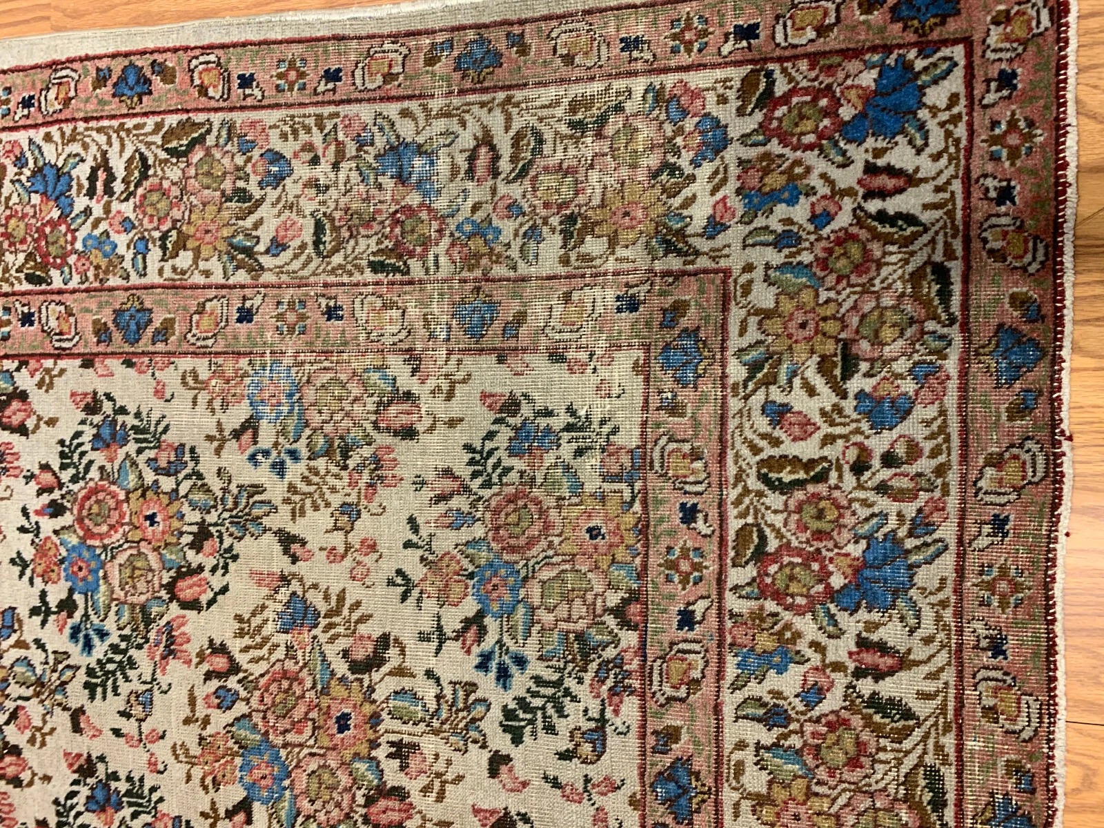 7 x 10 Vintage Hand Knotted 100% Wool Vegetable Dye Area Rug