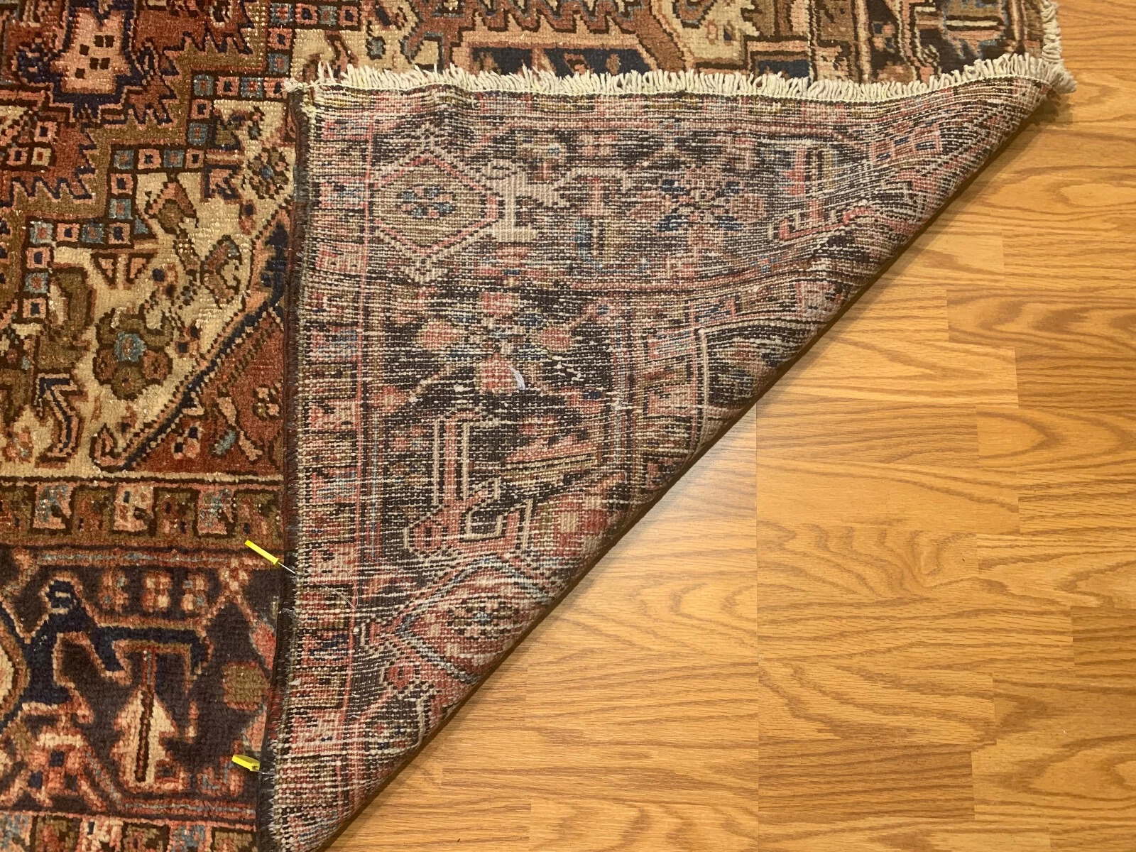 9.2 x 12.1 Antique Hariz Fine Hand Knotted 100% Wool Rug