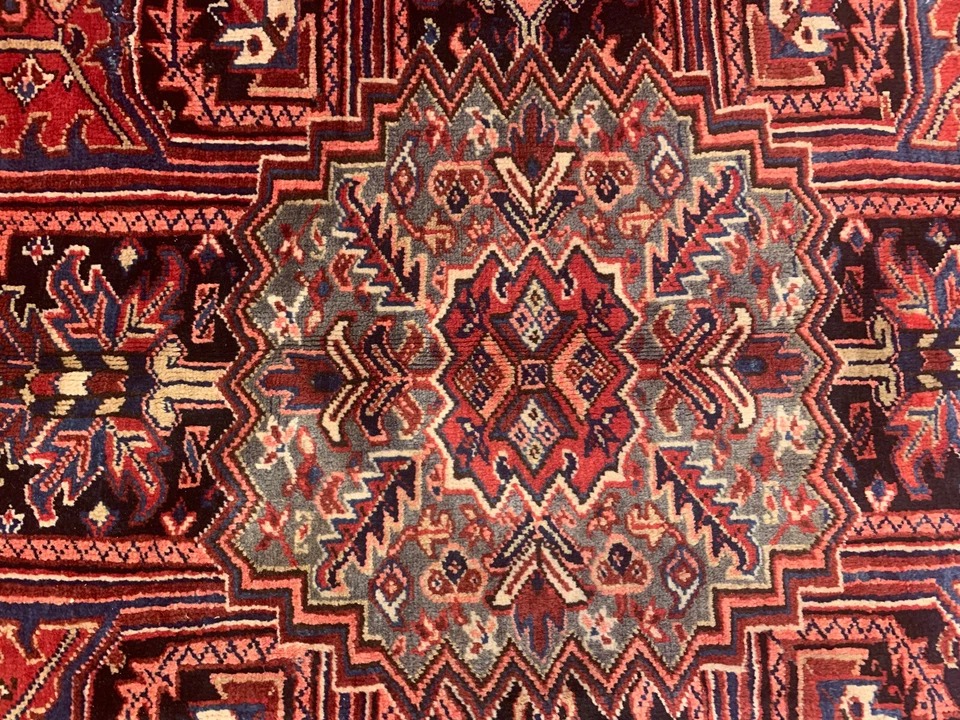 8.6 x 10.10 Antique Fine Hariz Hand Knotted 100% Wool Rug