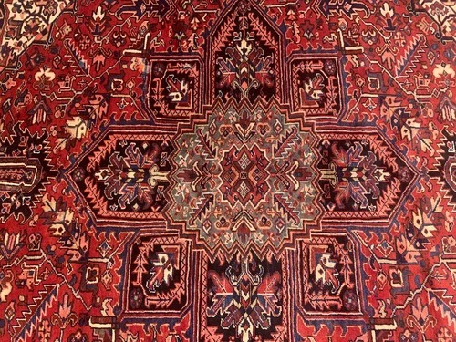 8.6 x 10.10 Antique Fine Hariz Hand Knotted 100% Wool Rug
