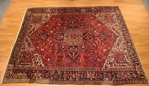 8.6 x 10.10 Antique Fine Hariz Hand Knotted 100% Wool Rug