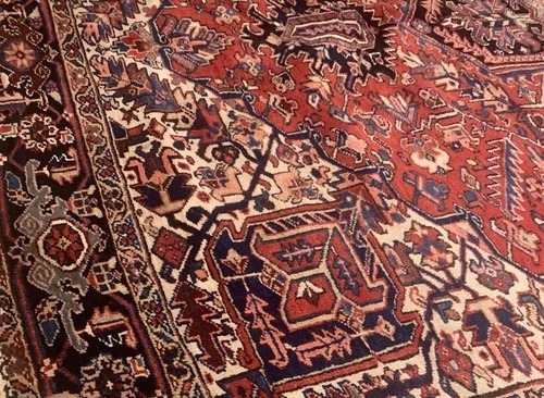 8.6 x 10.10 Antique Fine Hariz Hand Knotted 100% Wool Rug