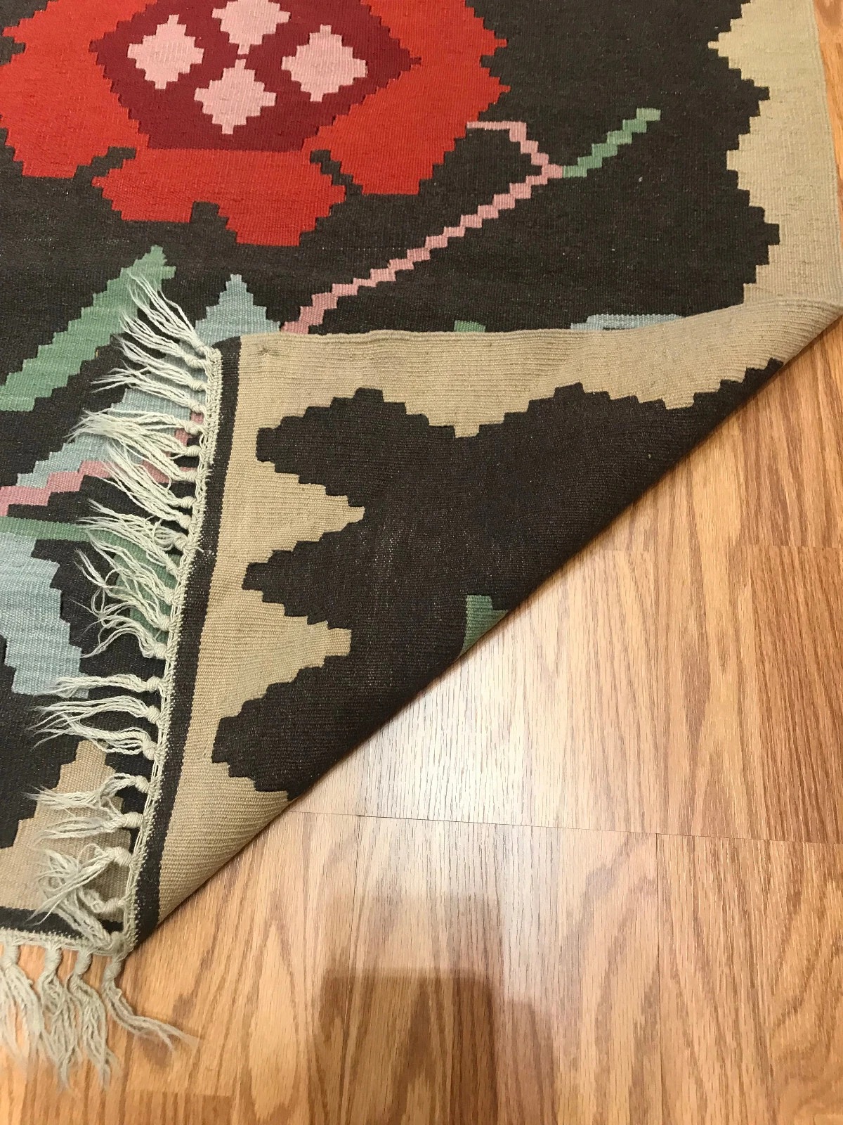 2.8 x 3.8 Kilim 100% Wool Hand Knotted Area Rug
