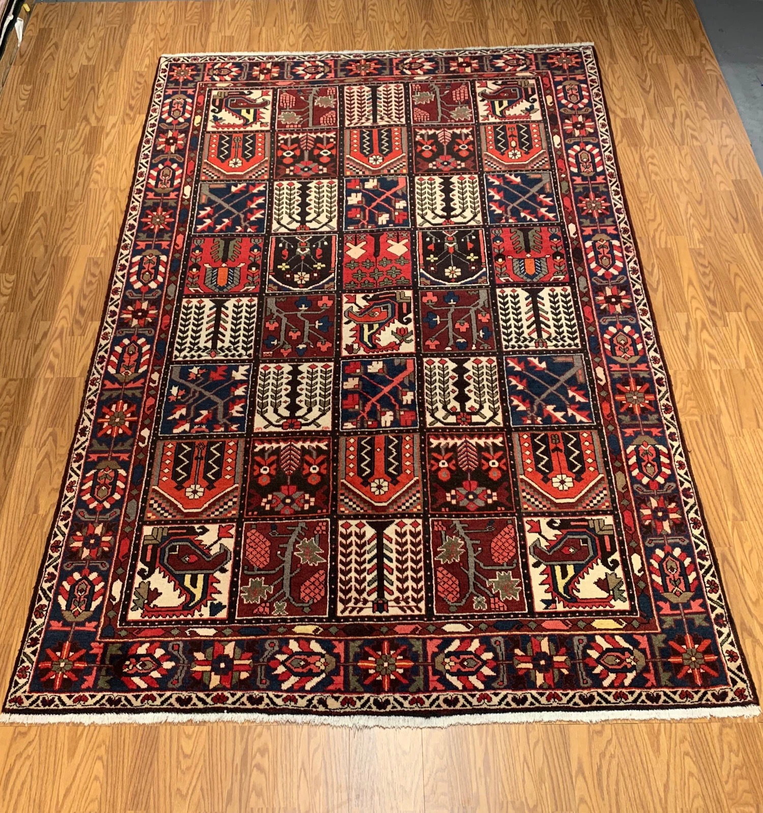 7 x10 Vintage Hand Knotted Wool Area Rug Vegetable Dye Oriental EB334874459857 Montaage