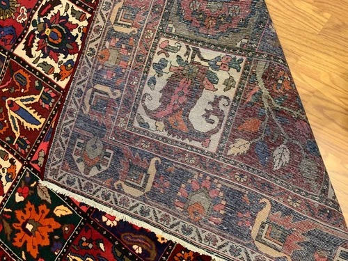 6.9 x 9.7 Vintage Hand Knotted 100% Wool Vegetable Dye Area Rug