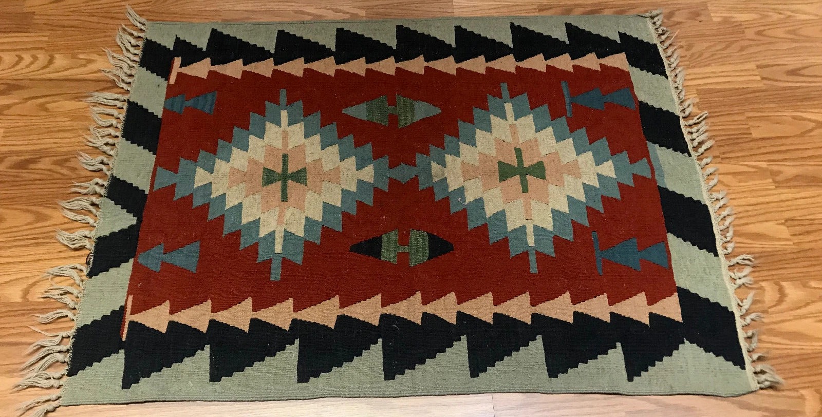 2.11 x 3.11 Kilim 100% Wool Hand Knotted Area Rug